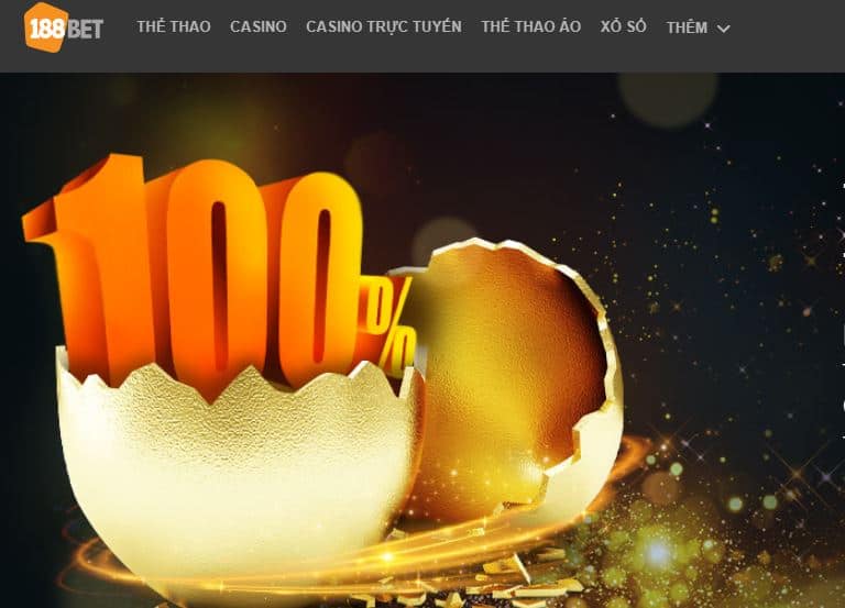 Cach nhan thuong 100% tien gui dau tien tai 188bet 