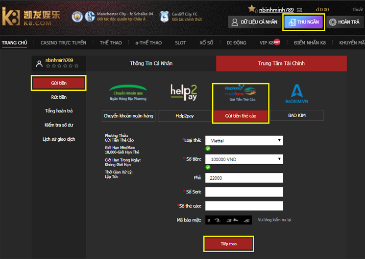 cach gui tien vao tai khoan K8 chi tiet hinh anh 7