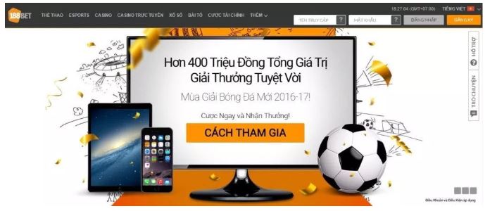 danh gia khuyen mai nha cai 188bet Viet Nam