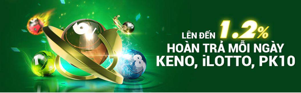 Hoan tra 1,2% Keno, Iloto,  Pk10 tai Fb88 hinh anh 1