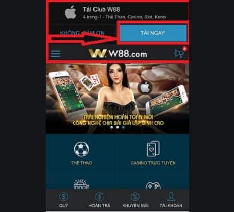 Luu y khi tai app W88 