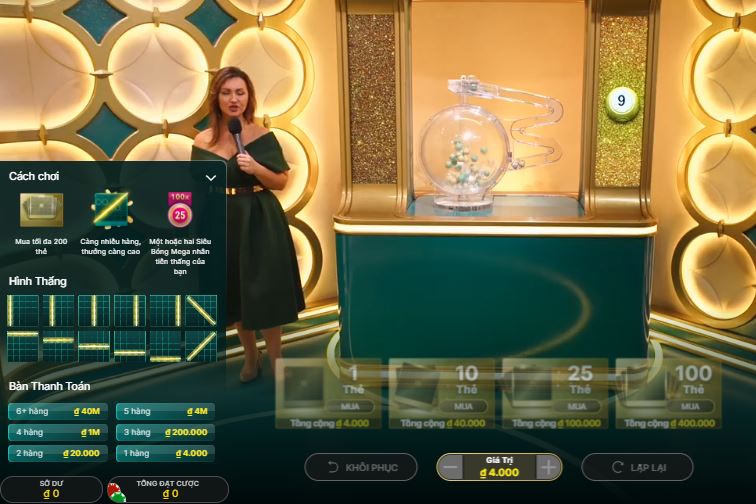 Meo choi Mega Ball online tại 188bet