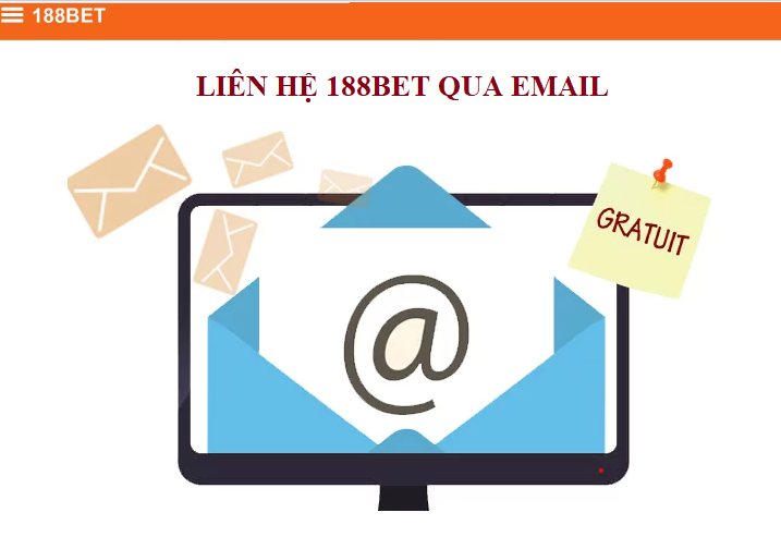 Lien he 188Bet qua Email