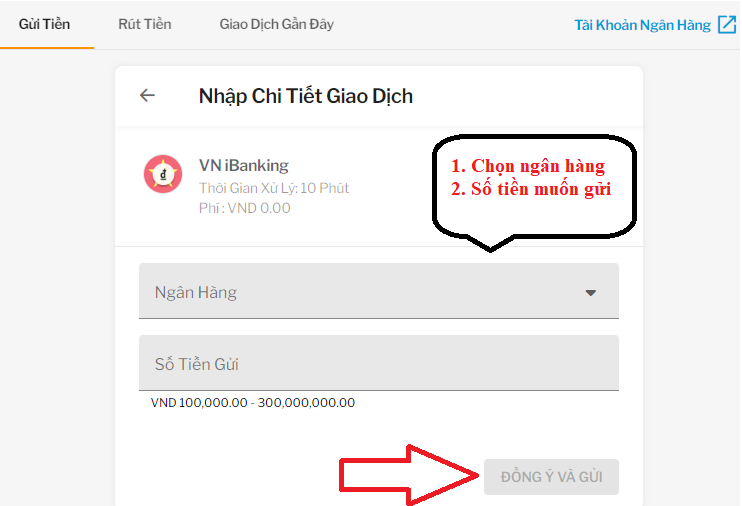 Giao dich nap tien tai 188bet qua Vn iBanking