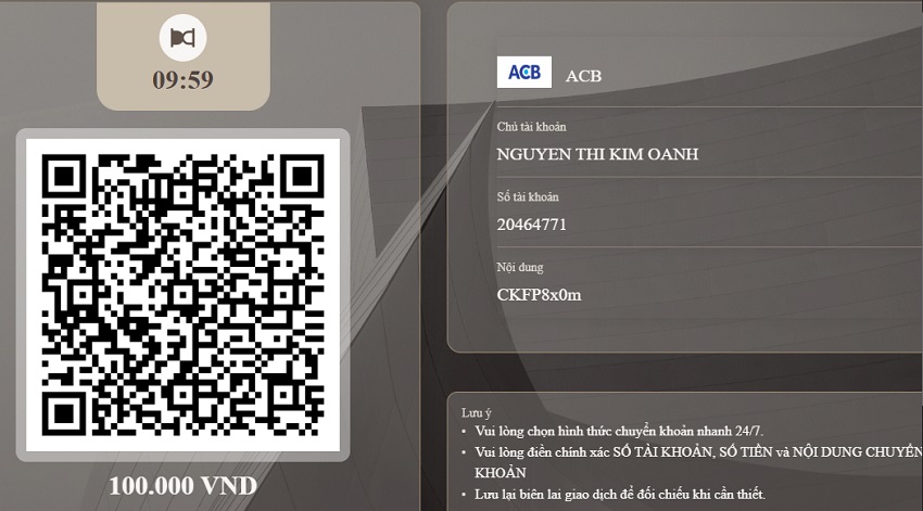 Cach gui tien 188BET qua ma QR